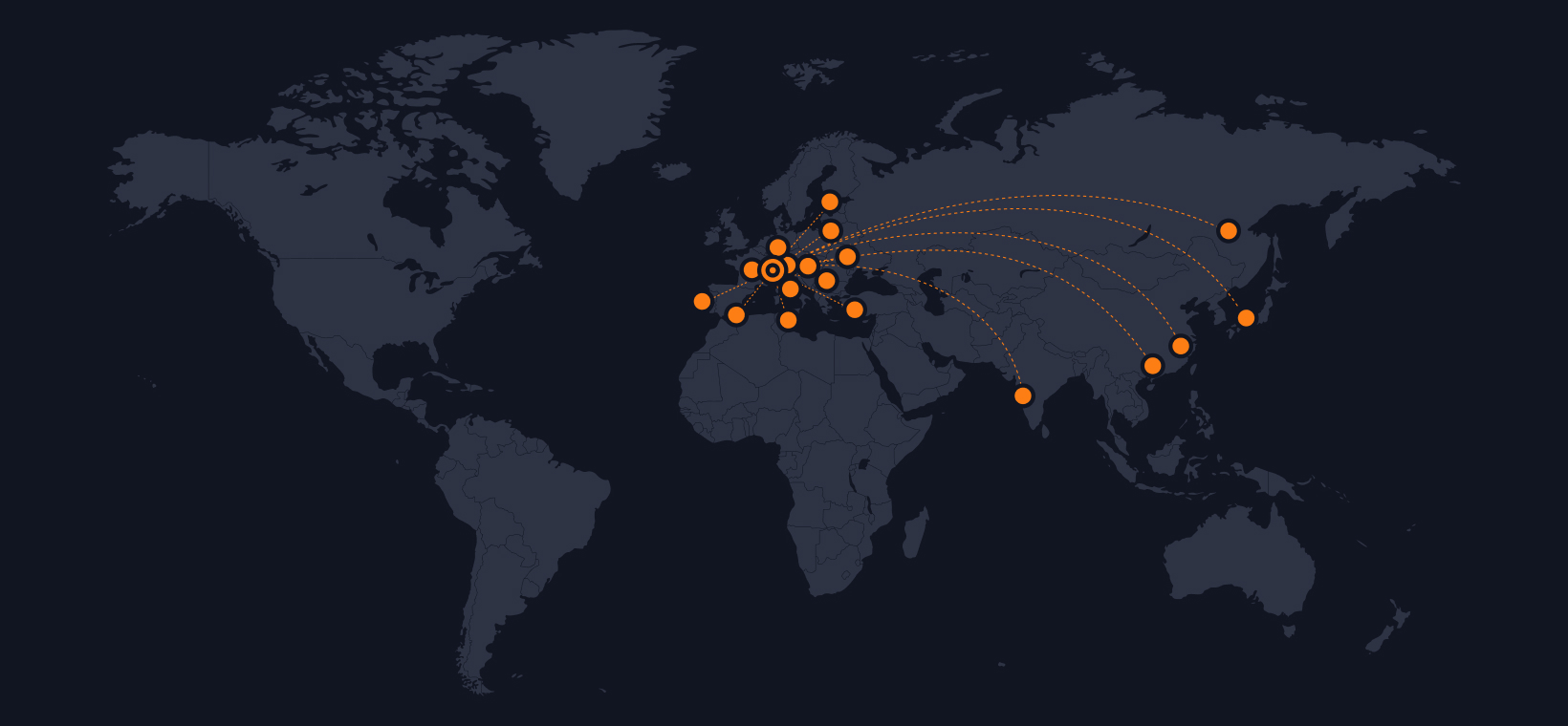 World Map of CNC24 Production Countries